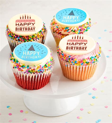 Little Whisk Happy Birthday Jumbo Filled Cupcakes