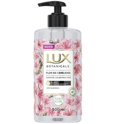 Ofertas De Sabonete Glicerinado Para Mãos Lux Botanicals Flor De Cerejeira Frasco Pump Líquido