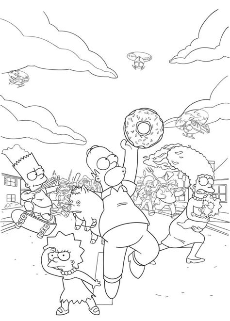 Coloriage Simpson Film Dessin Gratuit Imprimer