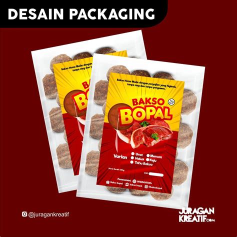 Desain Kemasan Bakso 57 Koleksi Gambar