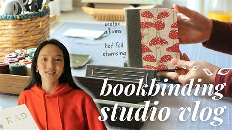 Bookbinding Studio Vlog 7 Cozy And Chill Bookbinding Hot Foil Stamping