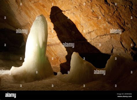 Ice Sculptures In Dachstein Rieseneishoehle Giant Ice Cave In