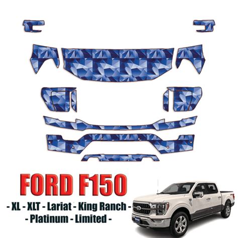 2021 2024 Ford F150 Precut Paint Protection PPF Kit Partial Front