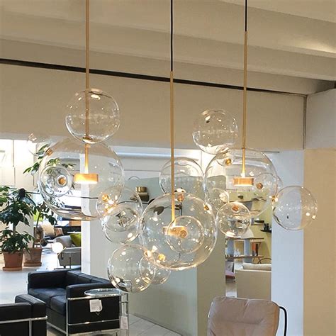 Artistic Glass Ball Chandelier Glass Ball Pendant Lighting