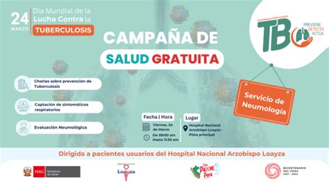 Hospital Loayza Se Suma A La Lucha Contra La Tuberculosis Realizando