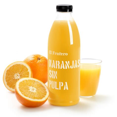 Zumo De Naranja El Frutero Sin Pulpa Botella 1 L El Frutero