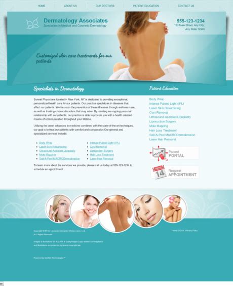 Dermatology Website Design Streamline Patient Engagement