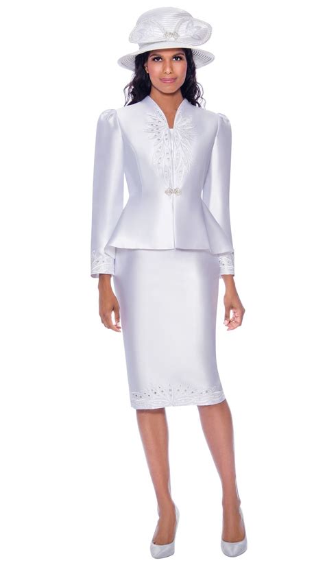 Gmi Wh In White Skirt Suit Skirt Suit Dresses