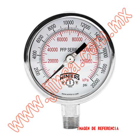 PFP830 MANOMETRO INOXIDABLE DE PRECION CARATULA DE 2 5 MONTADO