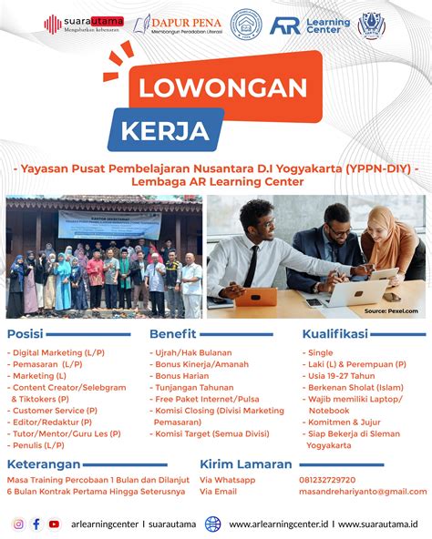 Lowongan Kerja Di Yayasan Pusat Pembelajaran Nusantara Kantor Berita