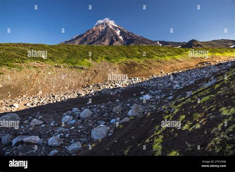 Koryak Volcano Visible From The Slope Of Avachinsky There Are A Lot