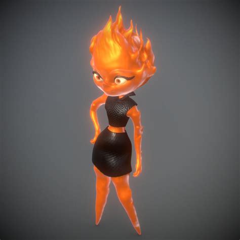 Pixar Elemental Ember Lumen Printable - 3D Print Model by danyelon