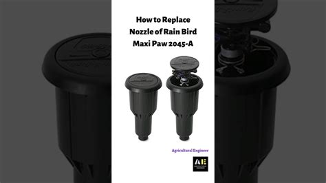 How To Replace Nozzle Of Rain Bird Maxi Paw RainBirdCorporation Golf