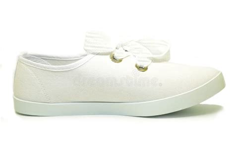 White Sport Shoe Isolated Stock Image Image Of Fashion 105777413