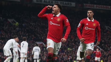 Jadon Sancho Rettet Manchester United Einen Punkt Gegen Leeds United