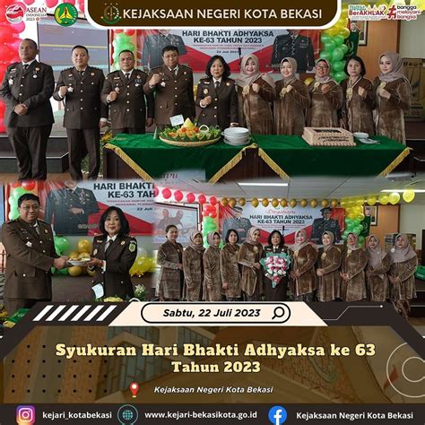 Syukuran Hari Bhakti Adhyaksa Ke Tahun Kejari Kota Bekasi