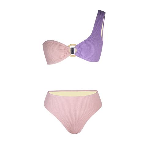 Oceanmystery Nuevo Bikini Sexy Con Contraste De Color Traje De Ba O Deportivo Dividido