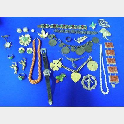 Sold At Auction Assortment Of Gold Silver And Costume Jewelry Auction