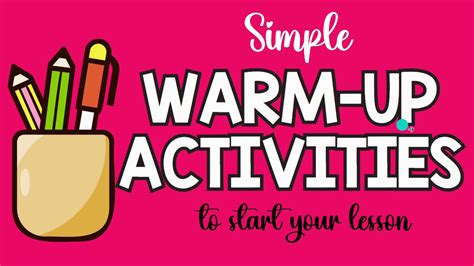 5 Simple Warm Up Activities To Start Your Lesson Profesocial