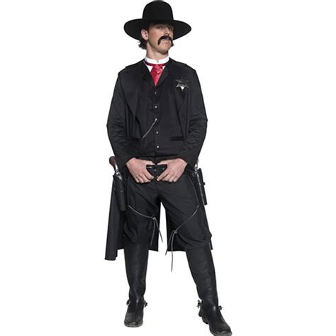 Costume Homme Authentic Western Sheriff Noir