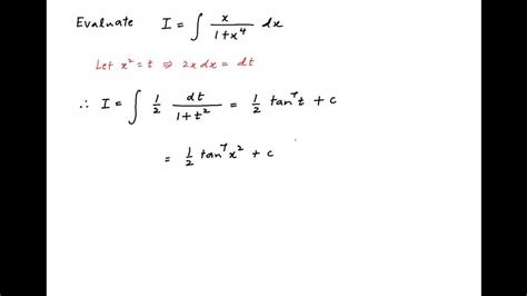 Evaluate The Following Indefinite Integral Youtube