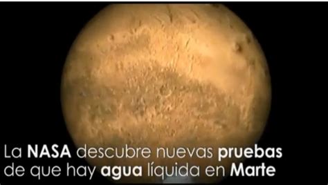 Pensamiento Cultura Y Actualidad La Nasa Halla Nuevas Pruebas De Agua Líquida En Marte