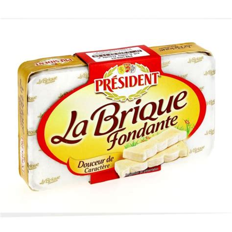 Fromage La Brique Fondante PRESIDENT la boite de 200 g à Prix Carrefour