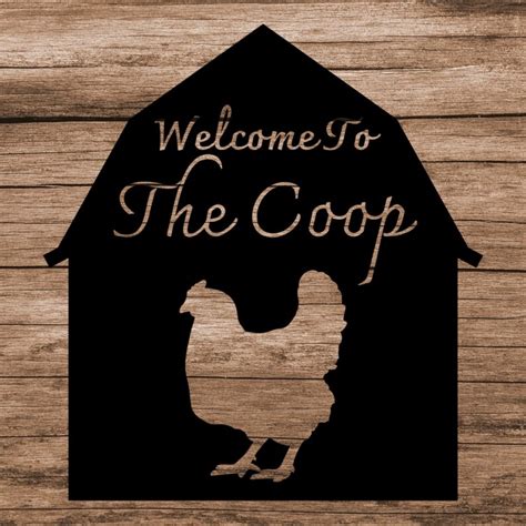 Welcome To The Coop SVG PNG PDF Chicken Farm House Etsy