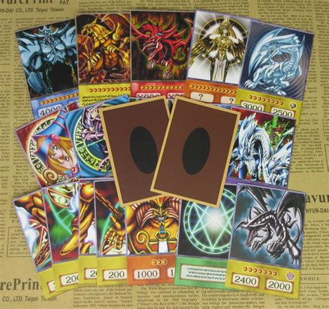 20pcs Yu Gi Oh Anime Style Cards Dark Magician Exodia Obelisk Slifer Ra Yugioh Dm Classic Orica