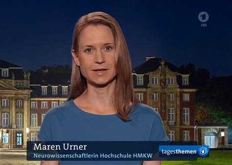 Prof Dr Maren Urner In Den ARD Tagesthemen HMKW