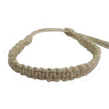 Hawaii Hemp Handmade Bracelet Or Anklet With Hawaiian Koa Wood Beads