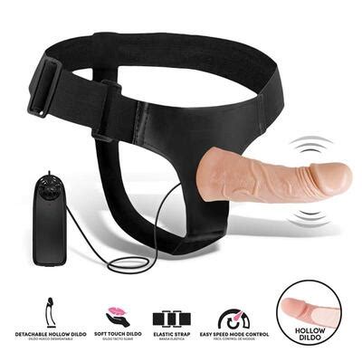 Arnés con dildo hueco desmontable Eleto compra Discrettoys