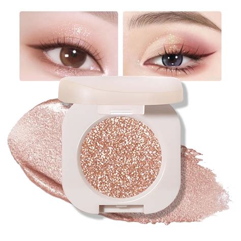 Amazon CAKAILA Single Nude Rose Gold Shimmer Eyeshadow Monochrome Eye Shadow Apply Make Up