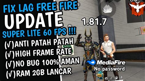 Fix Lag Free Fire Update Config Anti Patah Patah Ram Gb Ff