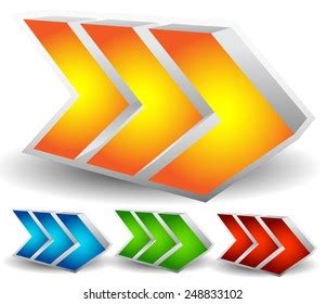 Bold D Arrow Set Stock Vector Royalty Free Shutterstock