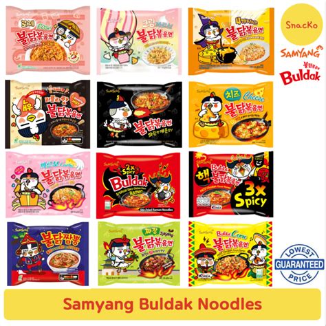 Samyang Buldak Noodles All Flavors Hot Chicken Spicy Noodles Lazada Ph