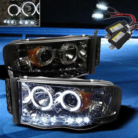 Find 8000K SLIM XENON HID SMOKED 02 05 RAM HALO LED PROJECTOR