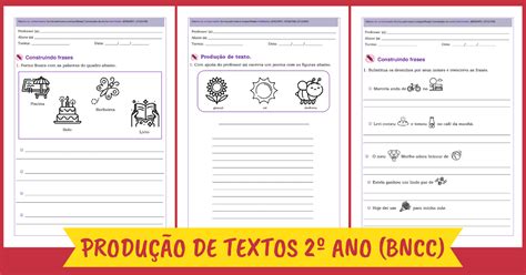 Atividades De Produ O De Textos Ano Bncc S Escola