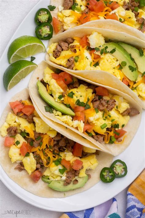 Easy Breakfast Tacos The Recipe Rebel