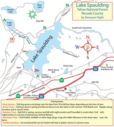 13 Pyramid Lake Fishing Map - Maps Database Source