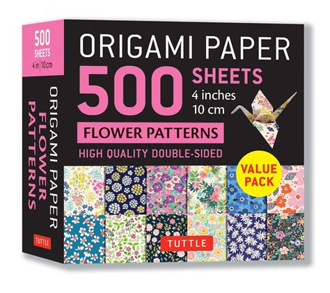 Origami Paper Sheets Flower Patterns Cm Tuttle Origami