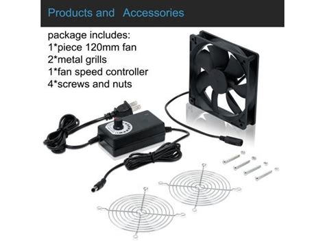 NEW 120mm High Speed Cooling Fan 120X120X25mm AC 110V 220V To 3V 12V