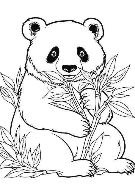 Photos Coloriages Pandas Photos De Haute Qualit Gratuites