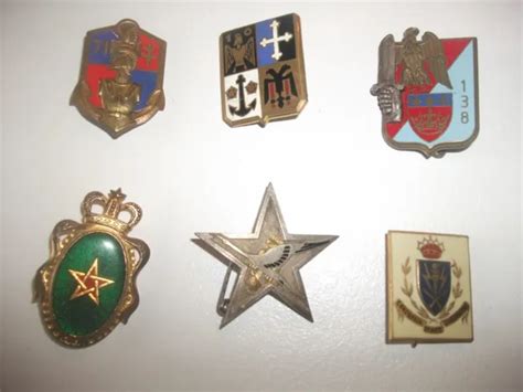 Lot Insignes Militaire Guerre A Identifier Indo Algerie Eur