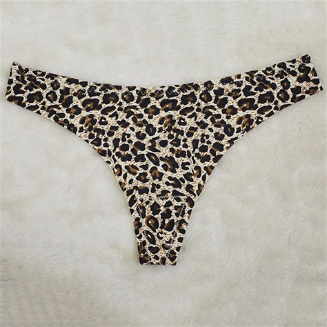 Funcilac Leopard Women Sexy Seamless Underwear For Women T Panties G