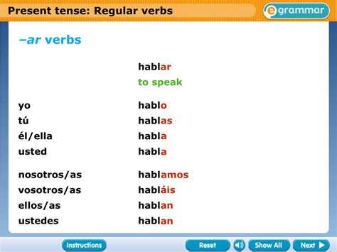 Ppt Ar Verbs Powerpoint Presentation Free Download Id3564354