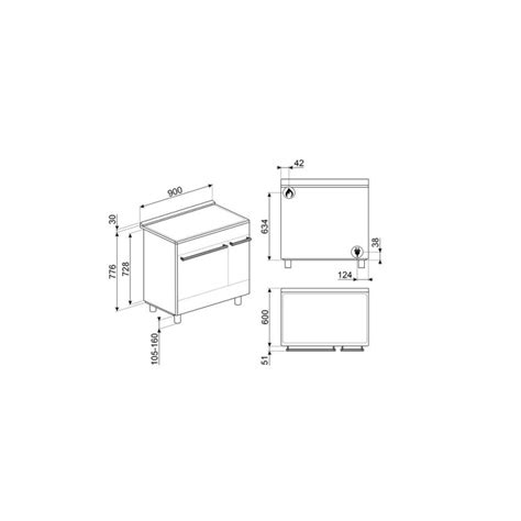 Piano De Cuisson Mixte Smeg Scb Pn