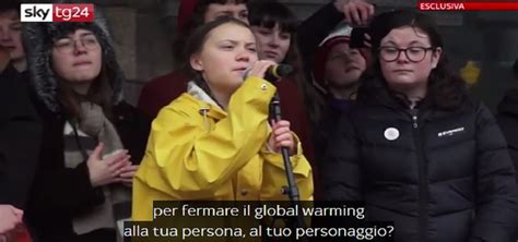 GRETA THUNBERG NON PERDIAMO TEMPO Manifestazione Per Il Clima A Roma