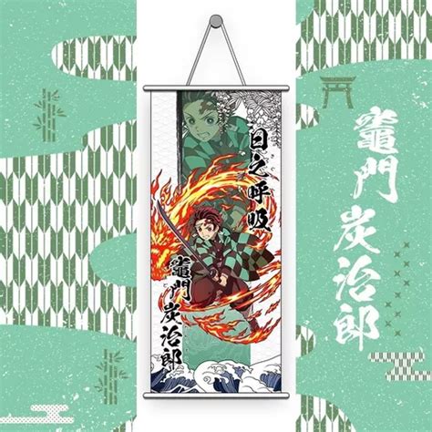 Pergamino Demon Slayer Anime Tela Poster Kimetsu No Yaiba En Venta En