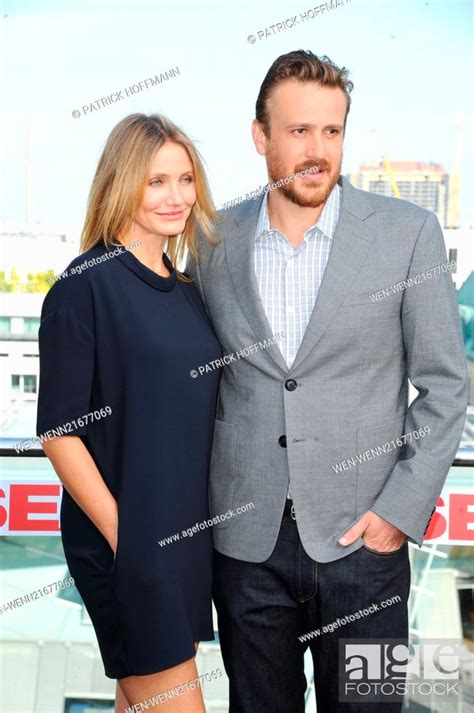 Cameron Diaz And Jason Segel Promoting Their Movie Sex Tape At China Club In Mitte Stock